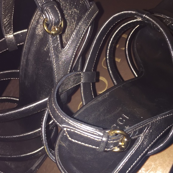 Pewter Gucci Sandals - Picture 3 of 5